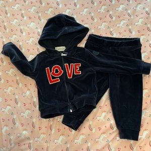 Moncler velvet sweatsuit